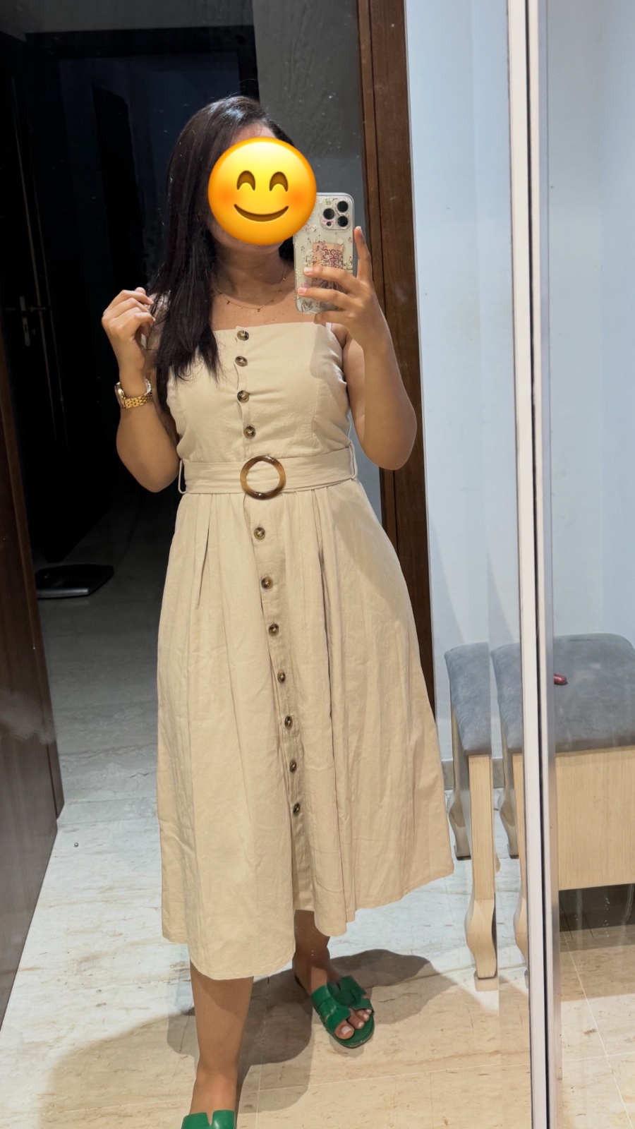 Robe beige