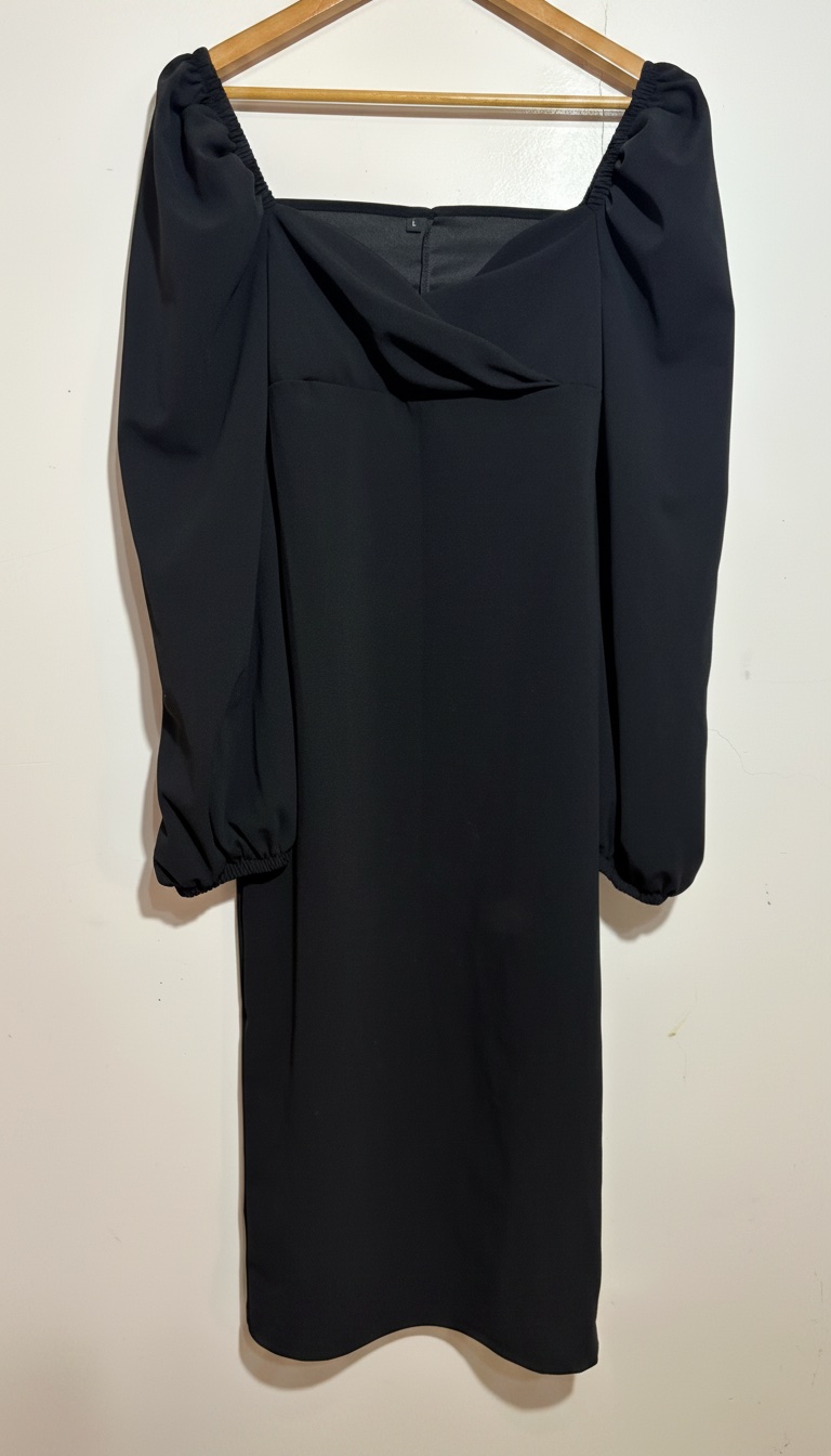 Robe soirée moulante noire SHEIN
