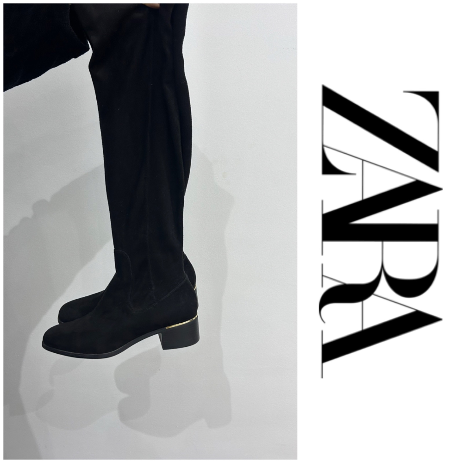 BOTTES DAIM NEUFS ZARA PORTÉE UNE SEULE FOIS 🎀🫦❤️🎀🫦❤️🎀🫦