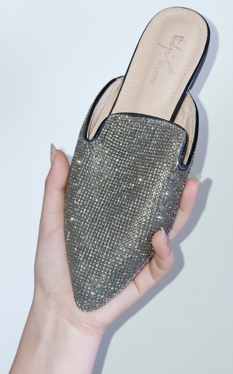 Mule avec strass  