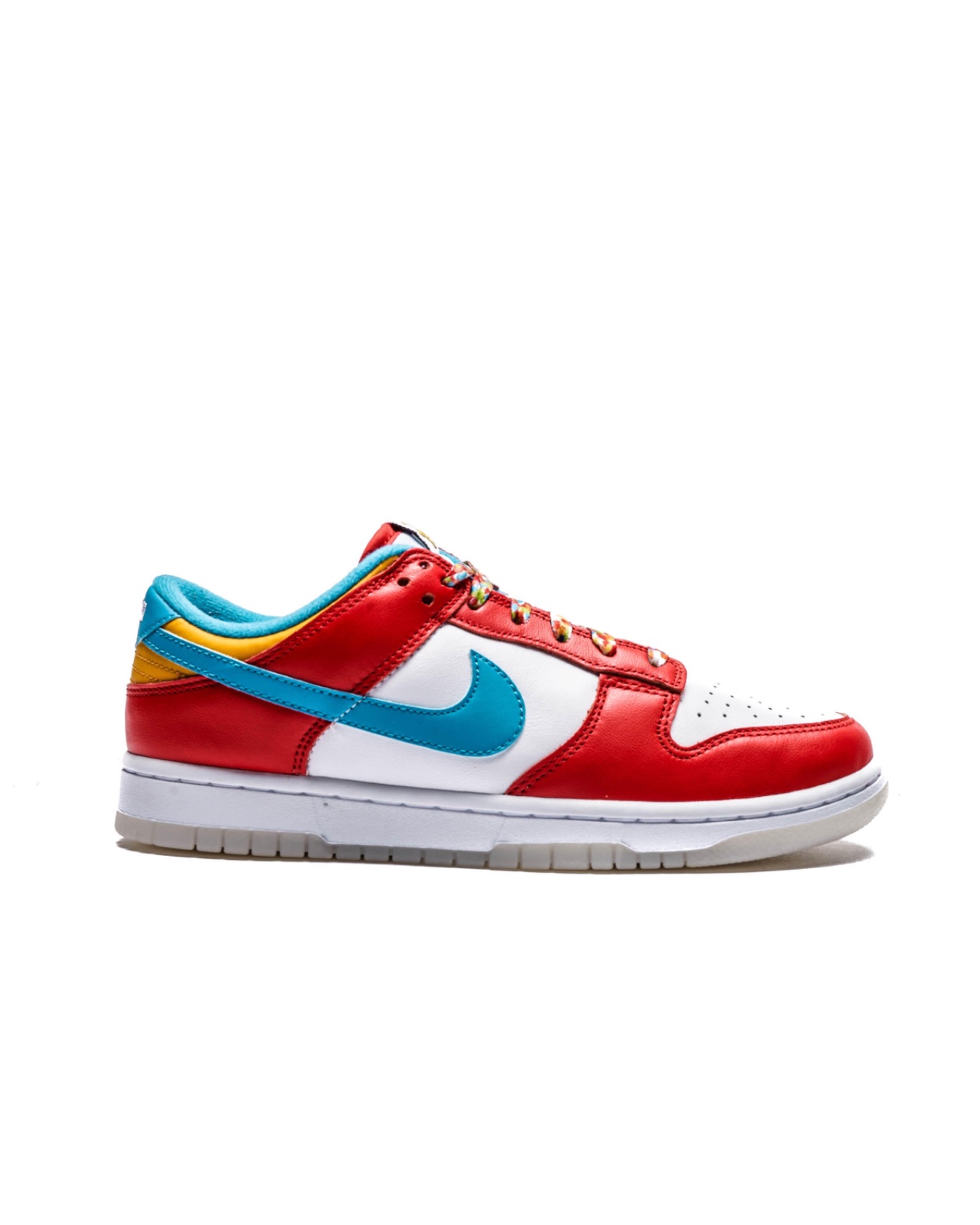 NIKE DUNK LOW QS HABANERO RED/LASER BLUE-WHITE ROUGE HABANERO/BLEU LAZER