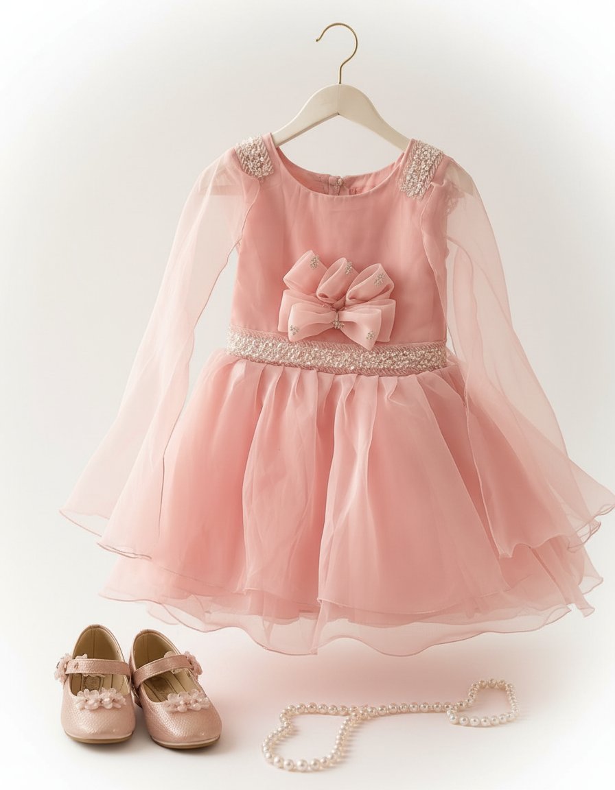 Robe rose bebe pour fille 5-6 ans 
