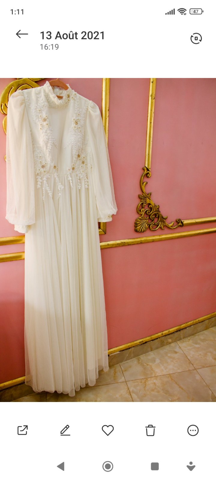 Robe fiançailles 