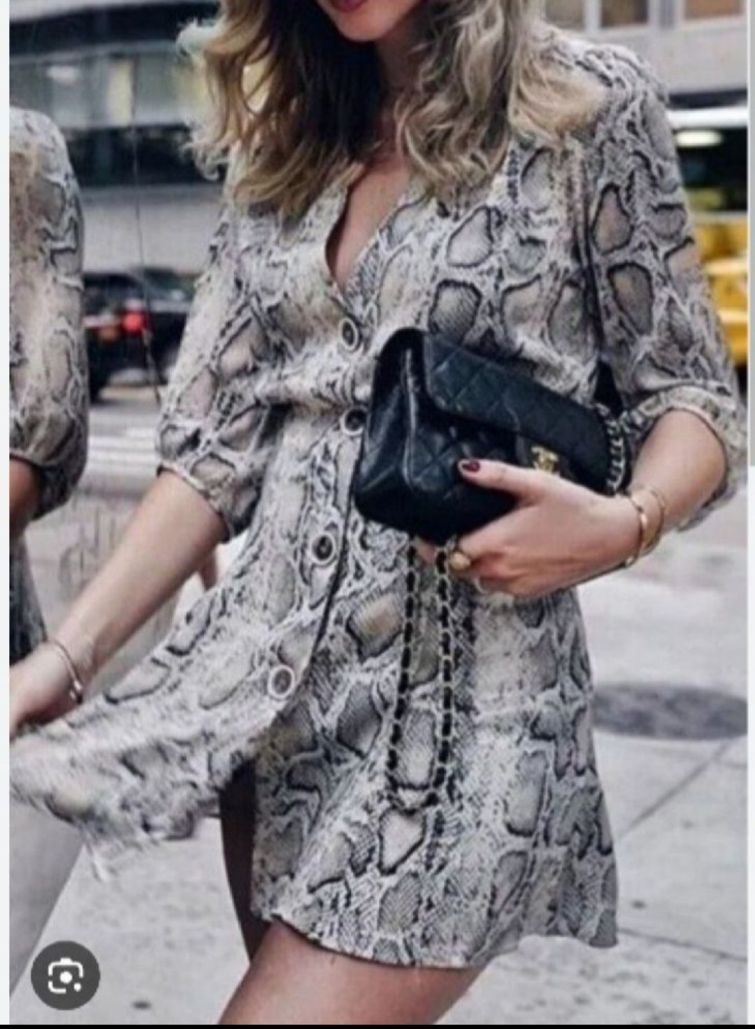 ​🐍 Robe Courte Imprimé Serpent -  ZARA