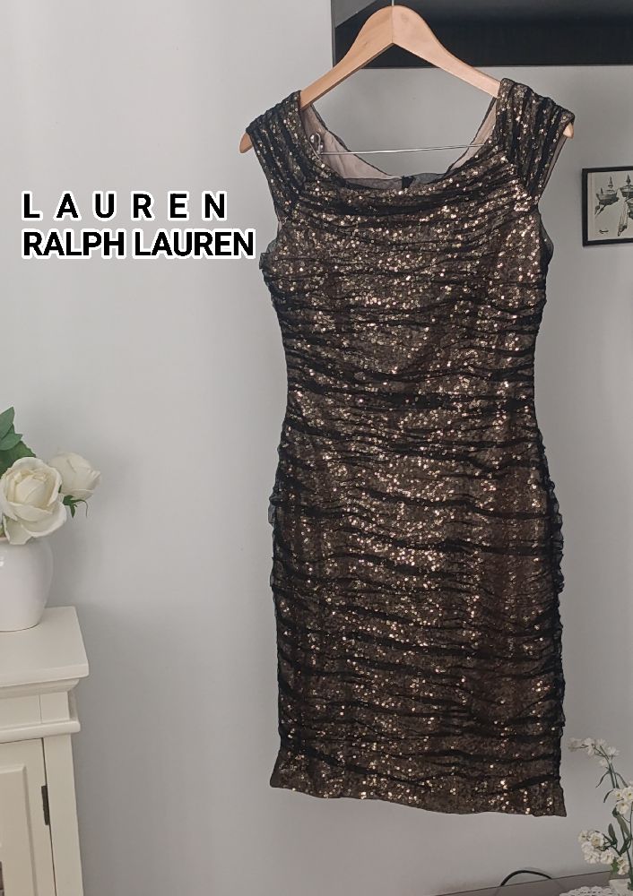 Robe de Soirée Gold RALPH LAUREN EN SEQUIN