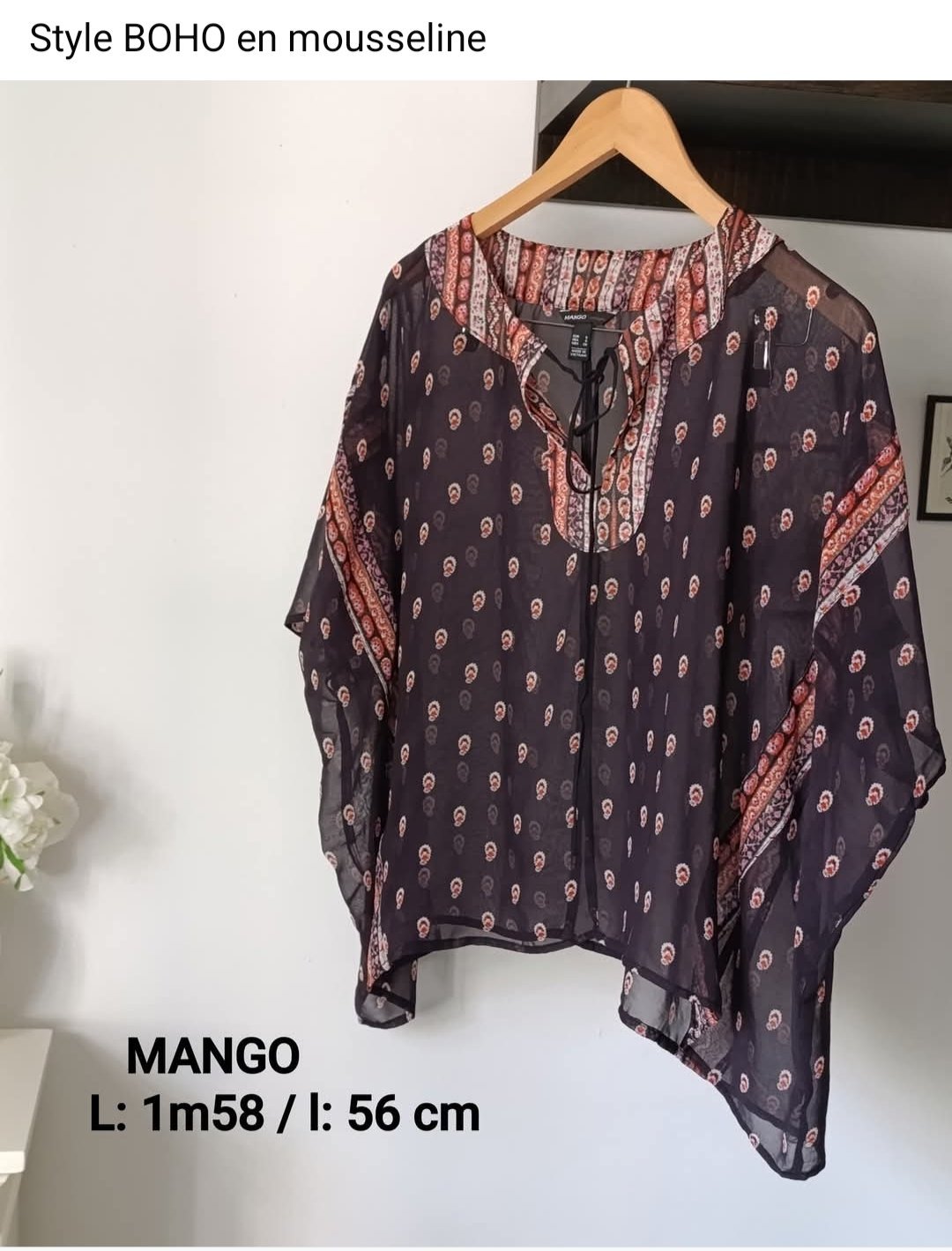 ​🌸 Magnifique Tunique / Kaftan Style BOHO – MANGO