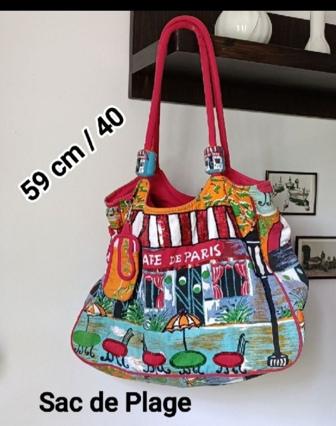 Sac de plage rouge