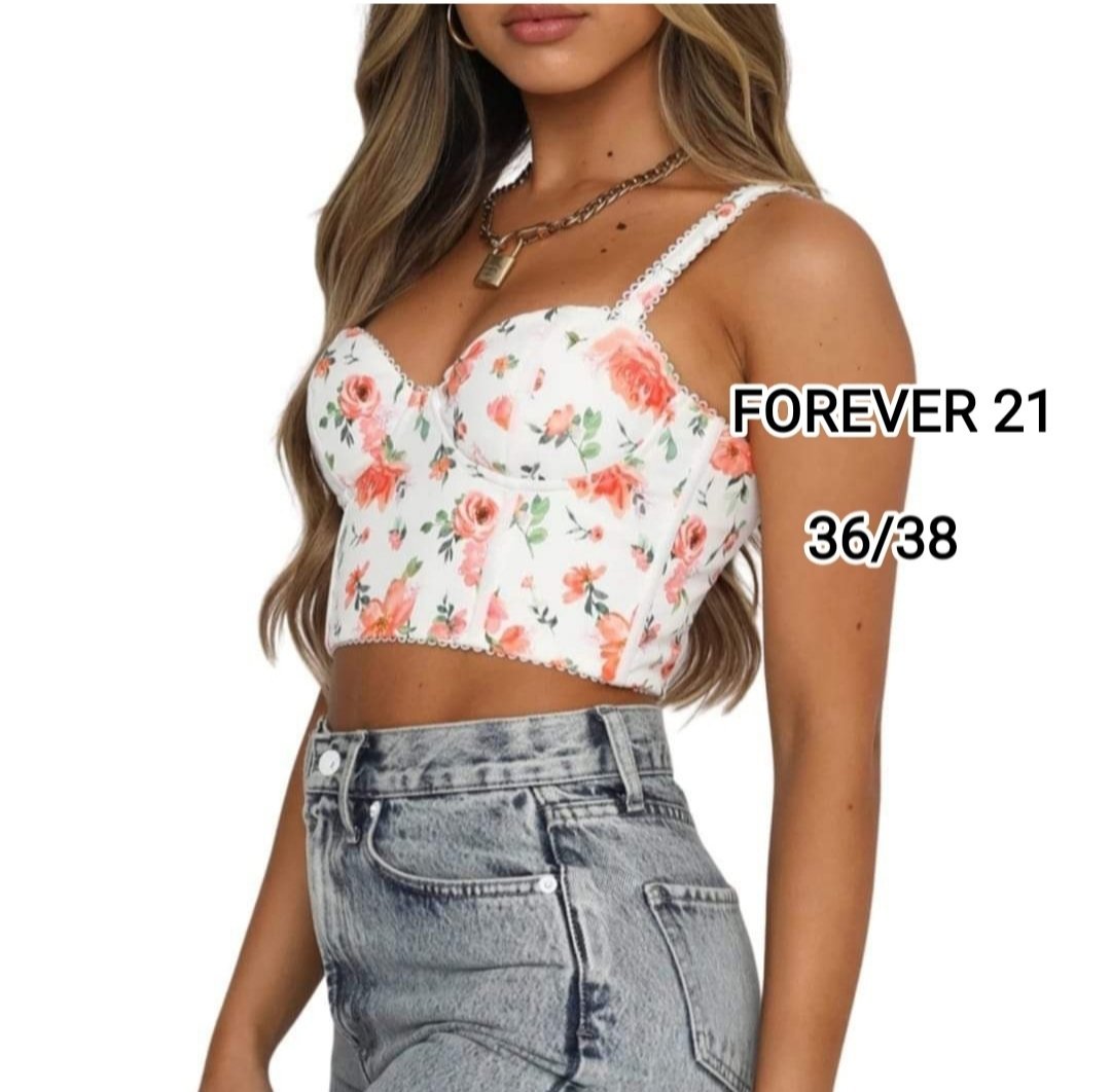 Top Bustier Court Floral – Style Romantique & Solaire