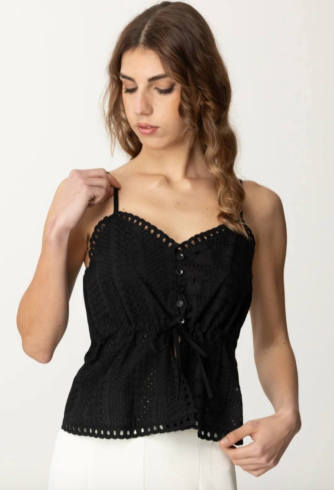​🖤 Caraco Noir en Broderie Anglaise H&M 🖤