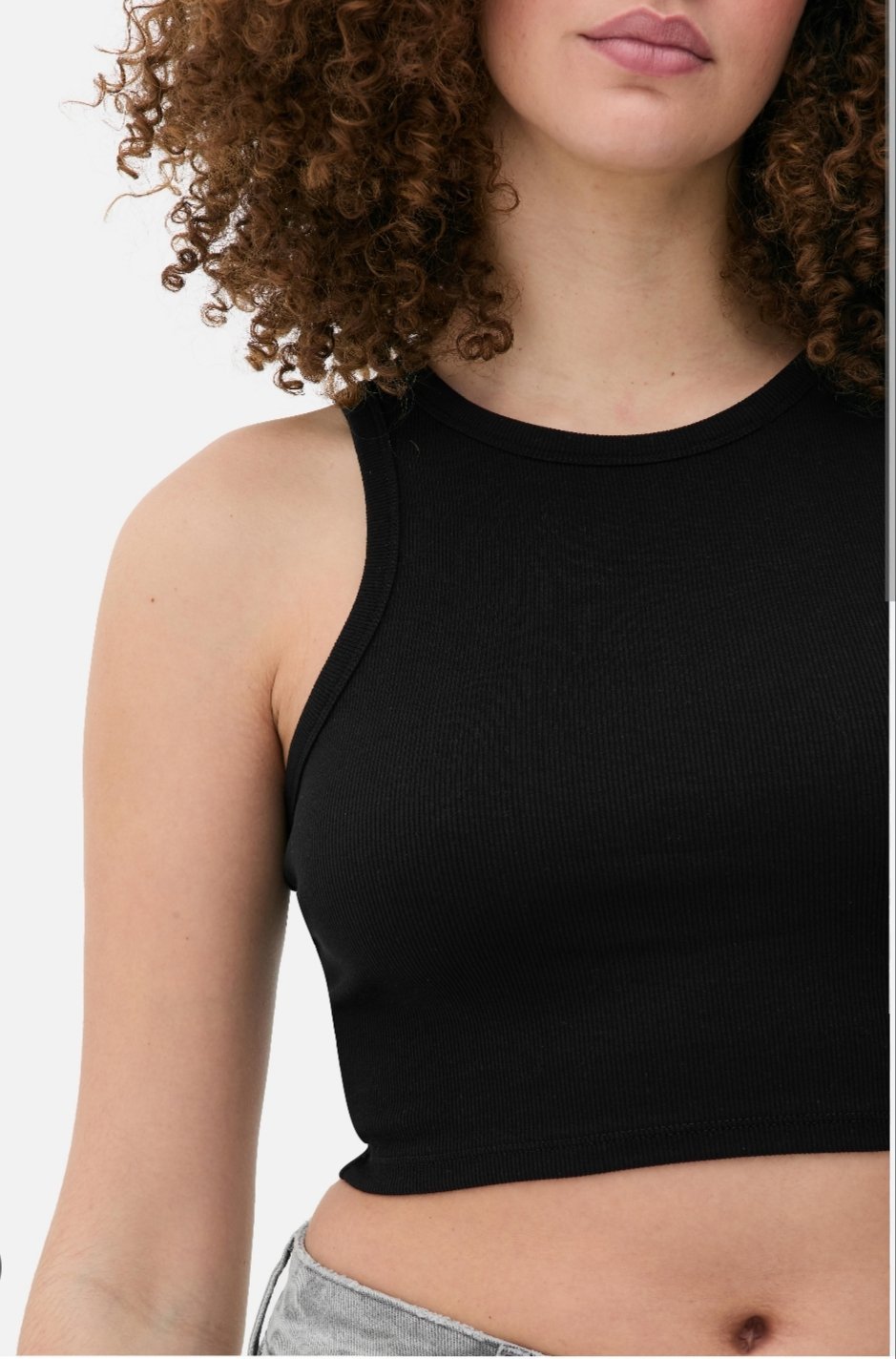 Stradivarius top en noir xl