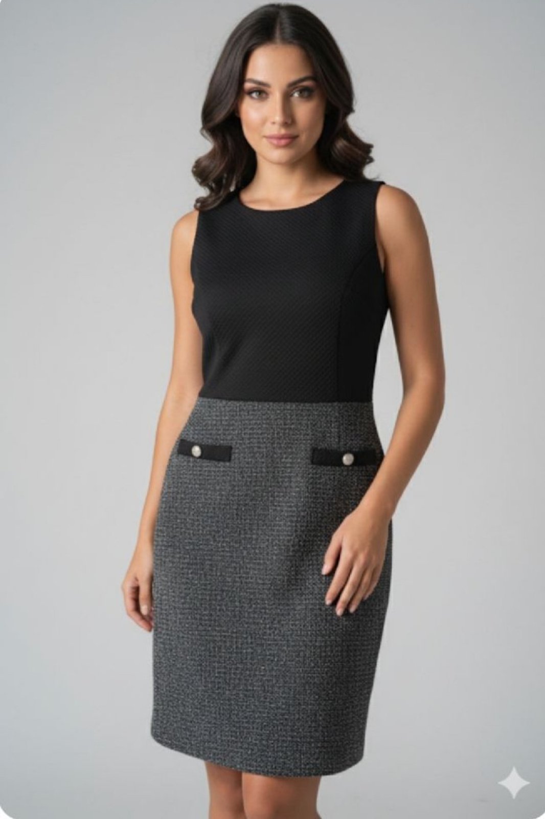 Robe bicolore chic
