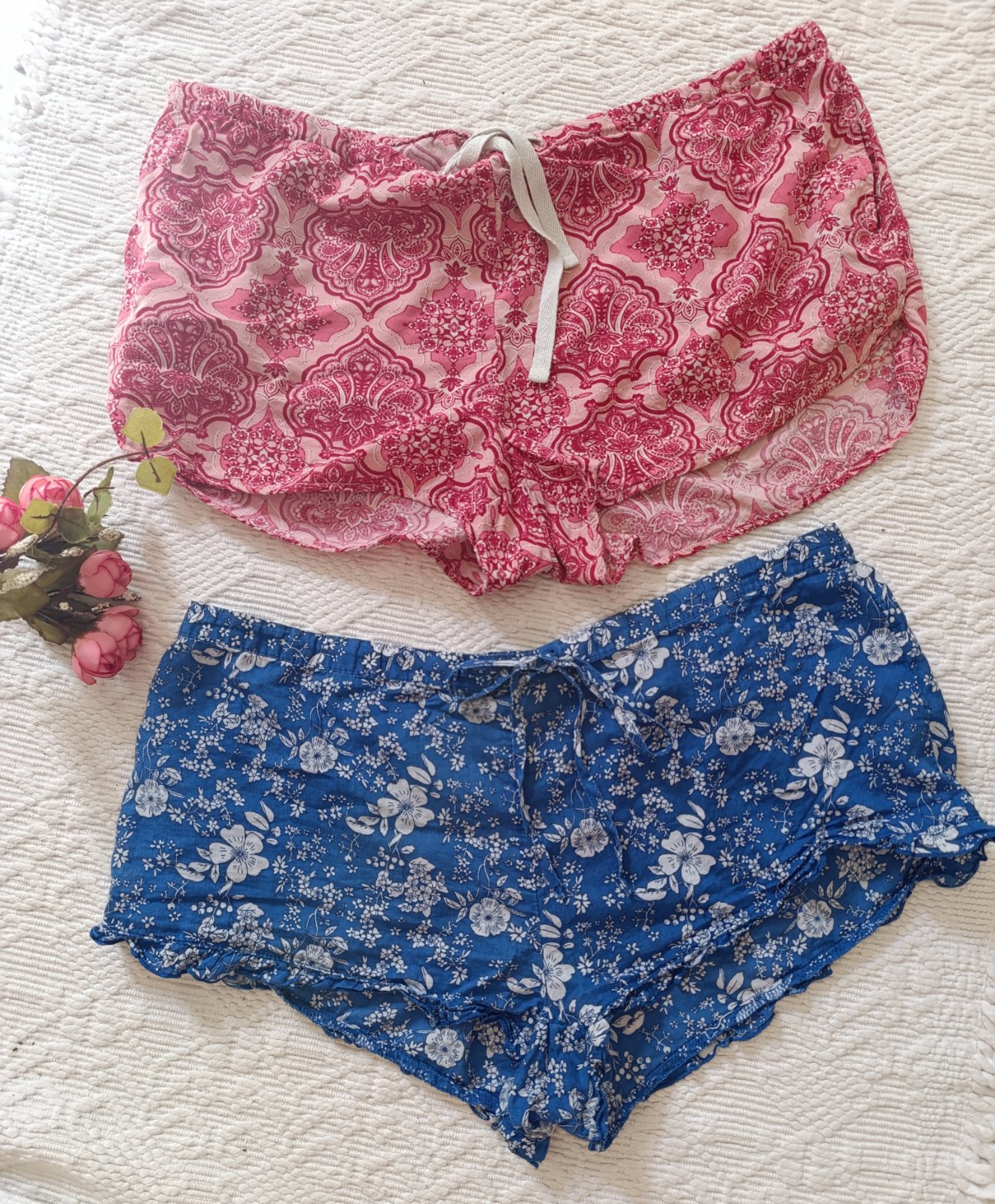 Lot short pyjama en coton 100% 36/38