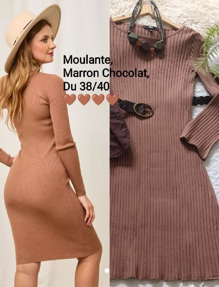 Robe chocolat moulante du jamais portée 