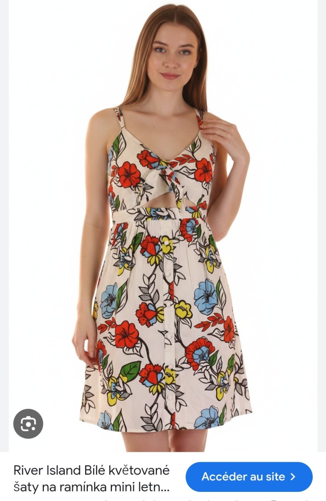  Robe d'Été River Island Imprimé Floral Éclatant - Neuve convient à une taille 38