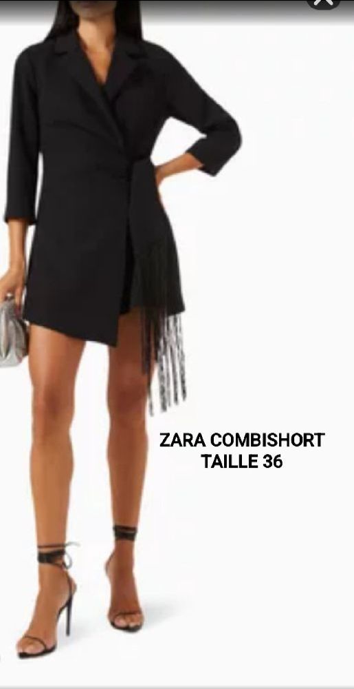  Combishort Zara à Franges Élégant 🖤