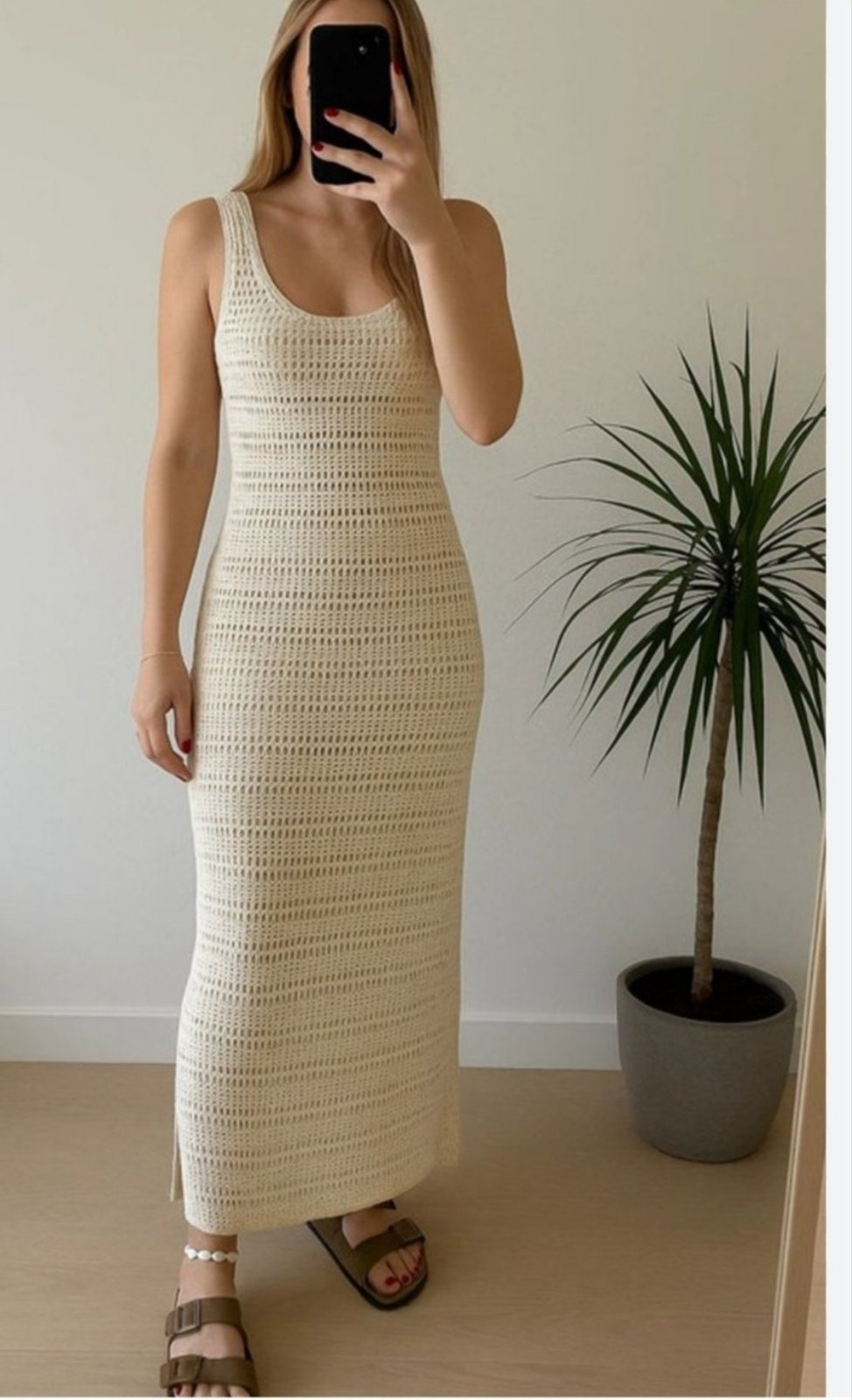OLD NAVY  Robe beige en crochet 