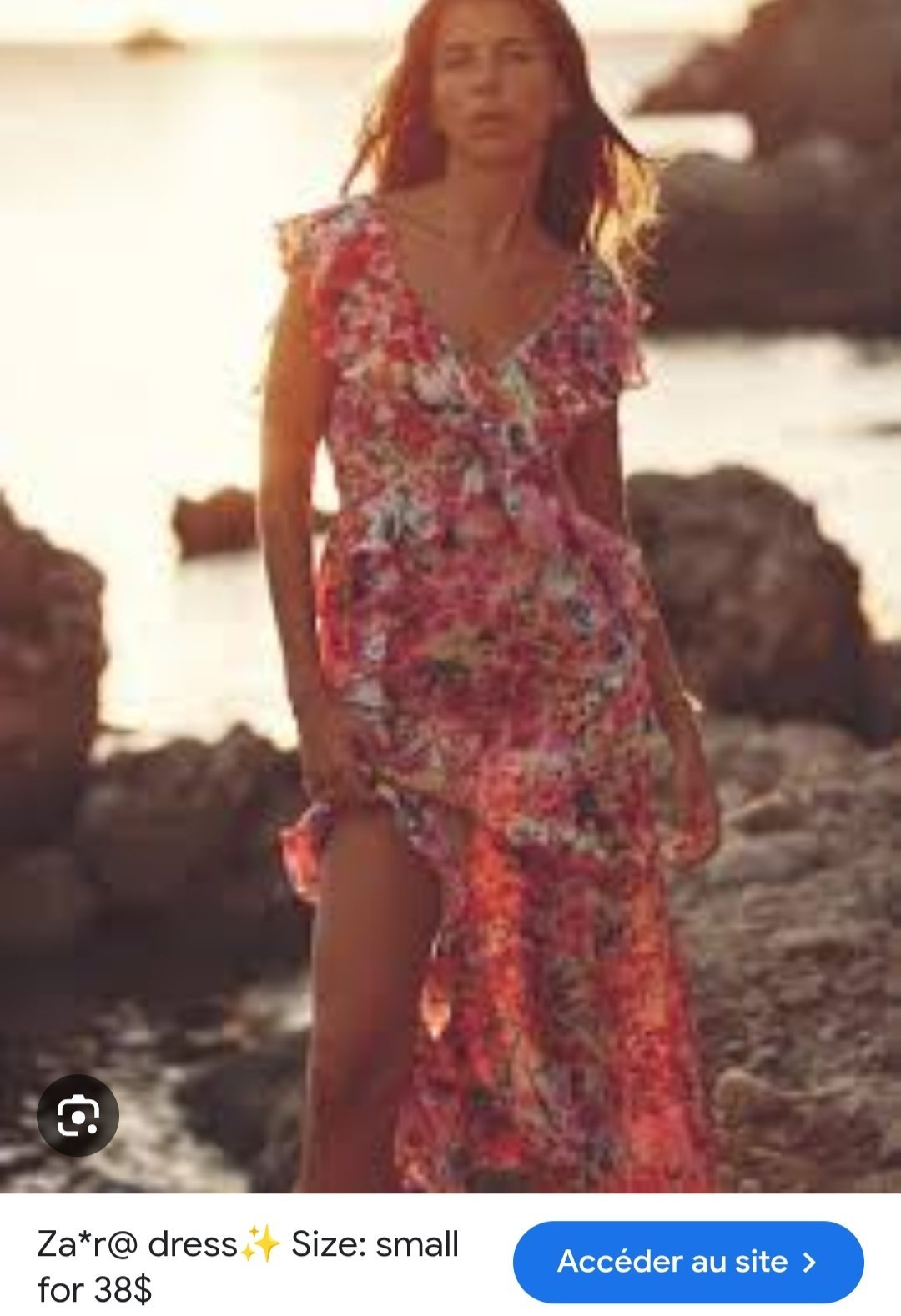 Robe florale Zara taille xs