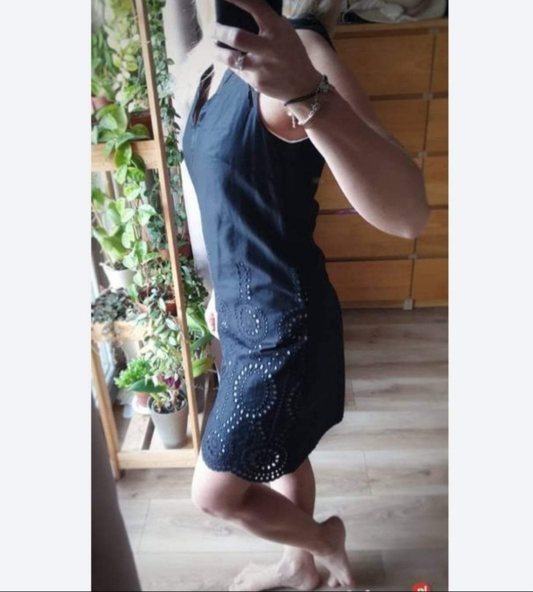 ​🖤 Robe Noire Promod en Broderie Anglaise – Taille 38