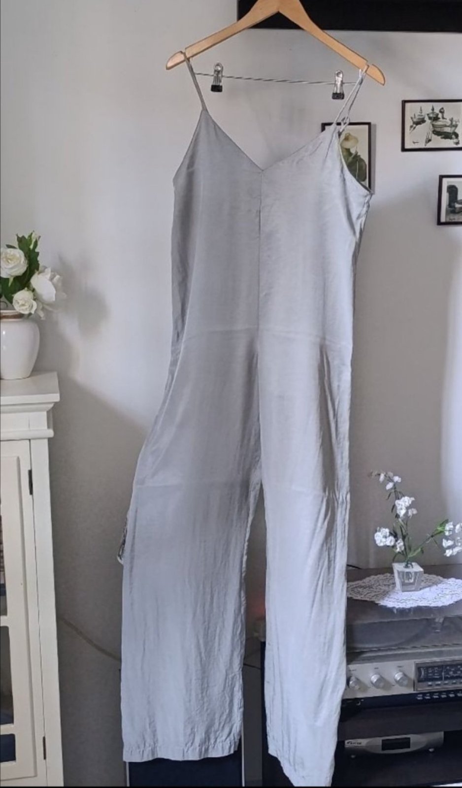 Combinaison Zara gris en liocel tissu berid👌