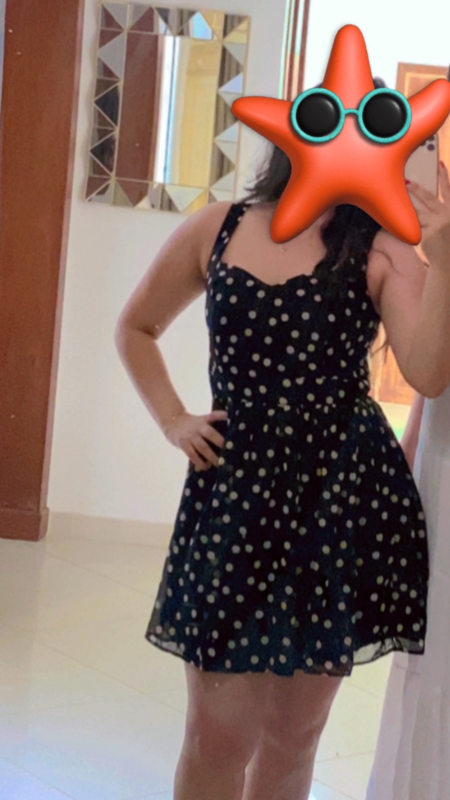 Robe polca dots noir