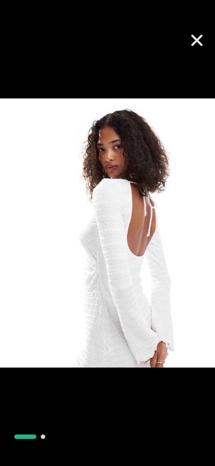 Robe pull and bear blanche