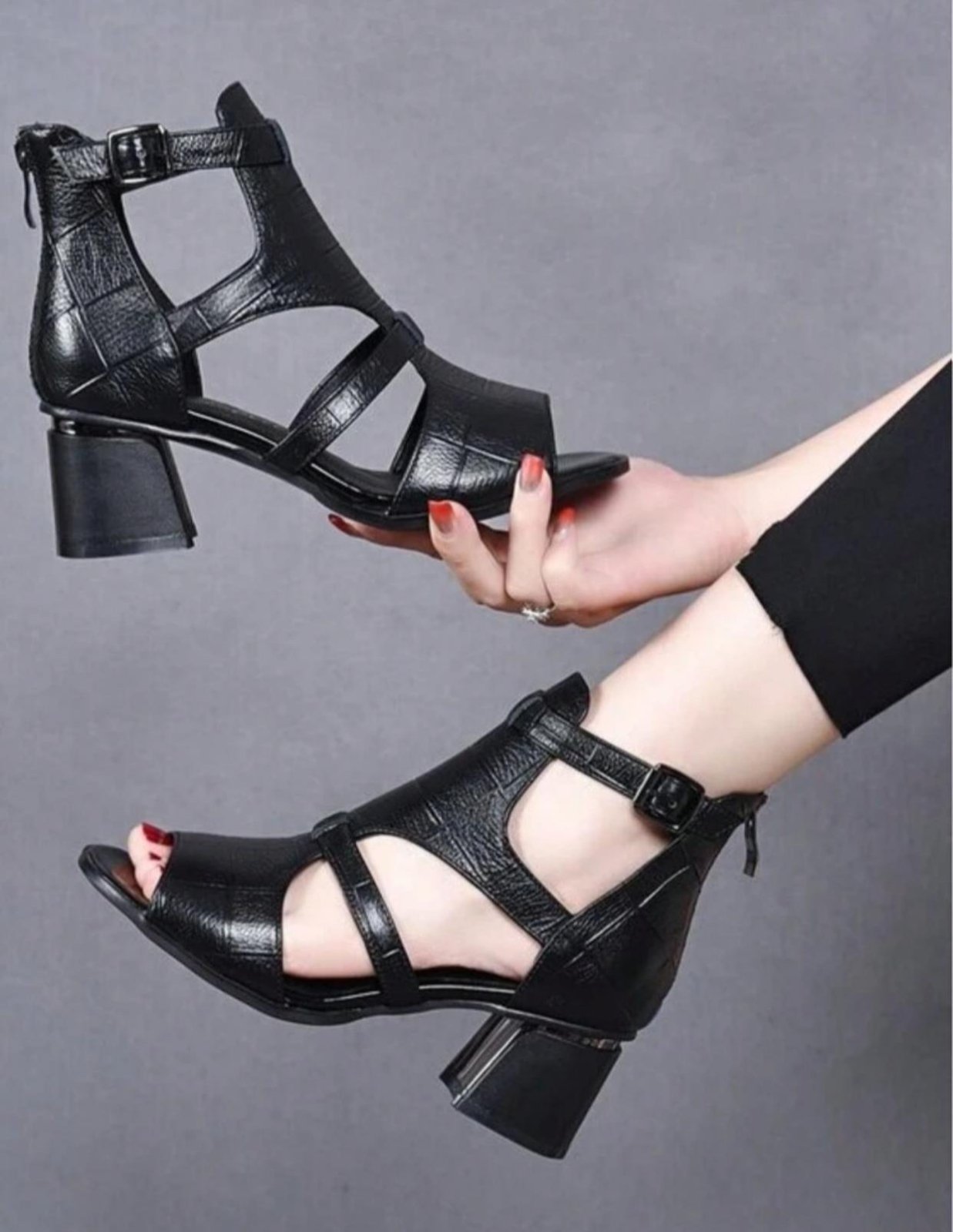 Sandales d'été talons compensés