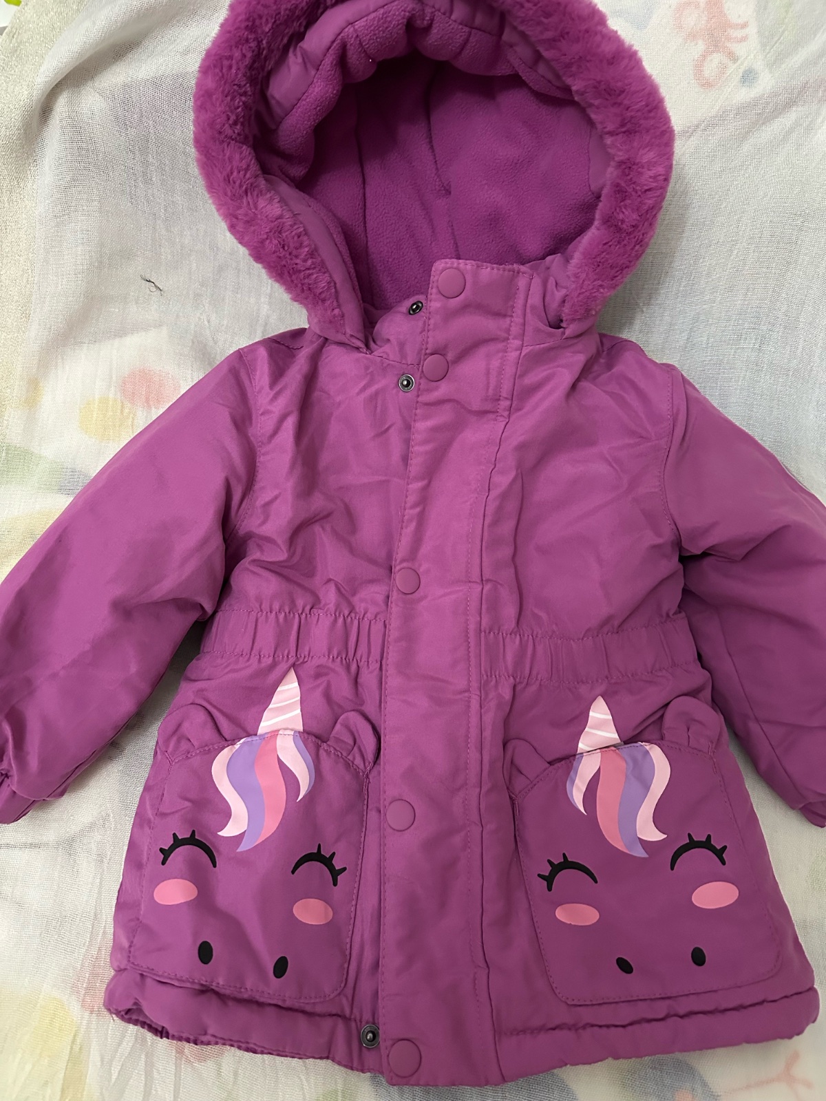 Joli Mangeau fille violet clair chaud 