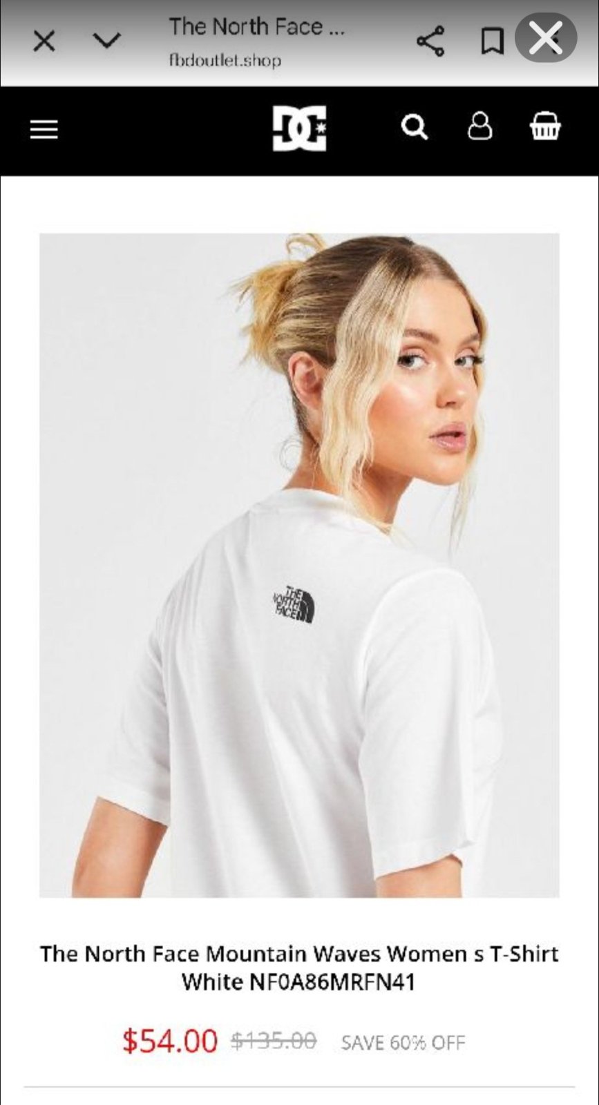 T-shirt the north face
