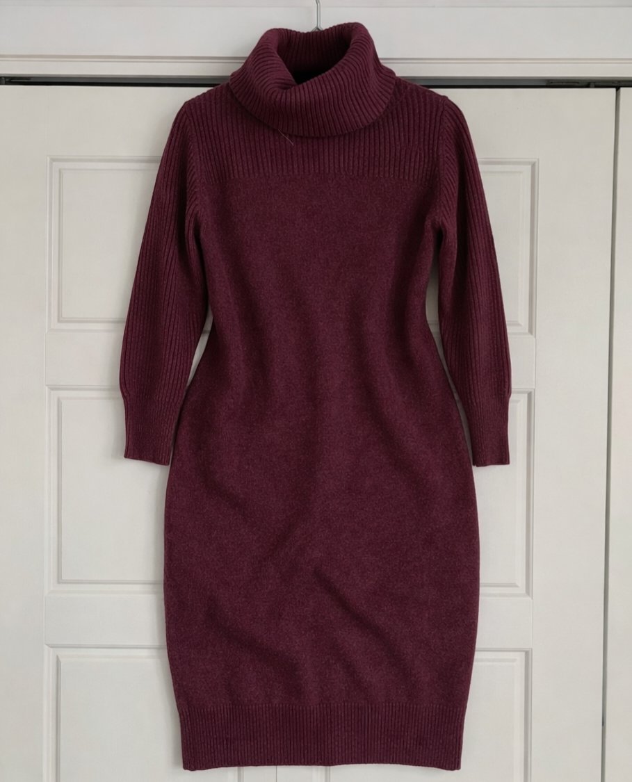 Robe longue cachemire et laine