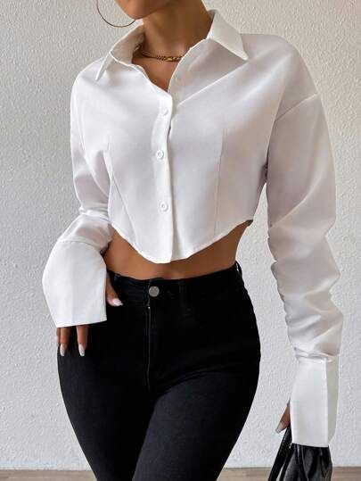 Chemise blanche courte 