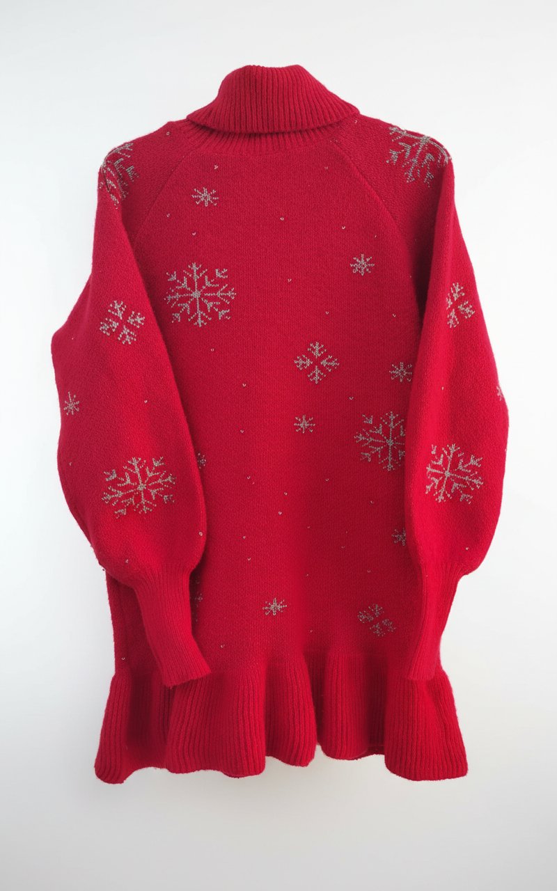 Robe SHEIN rouge en laine (neuf jamais porté) 