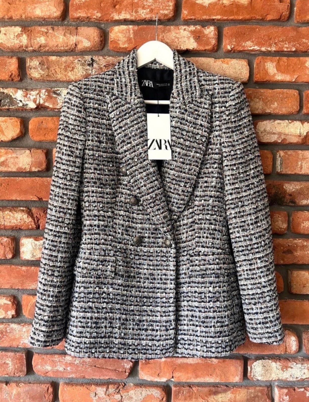 Blazer Zara en tweed