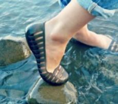 Ballerines en plastique