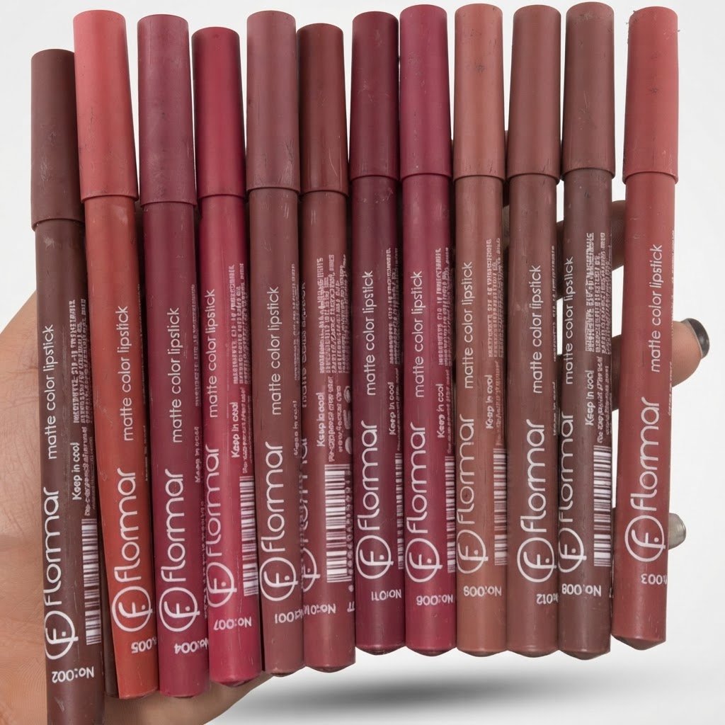 Lot Crayon à Lèvres Flormar Matte Color Lipstick - Assortiment Nuances Nude & Rose