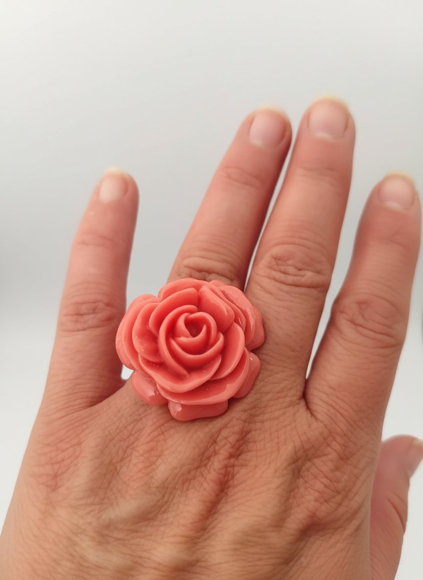 Joli bague corail 