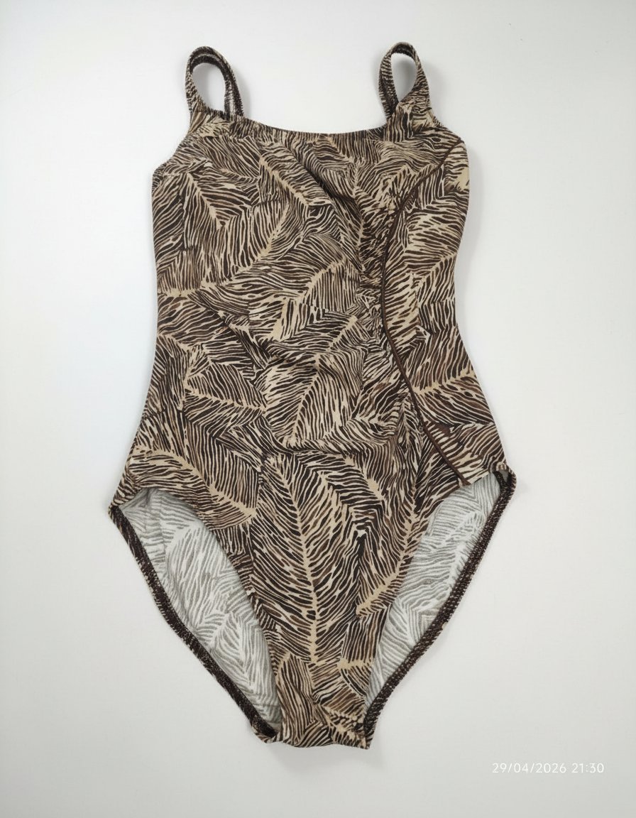 Maillot marron et beige 