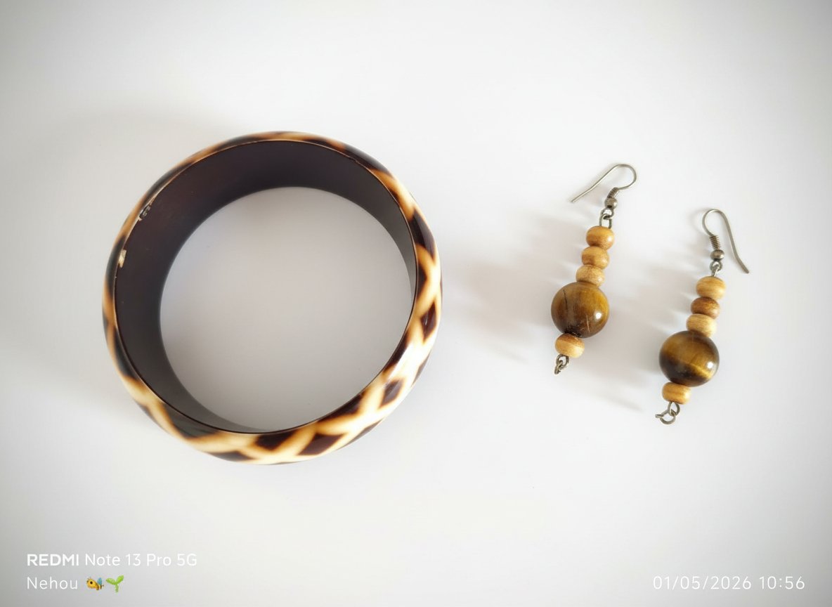 Bracelet et boucles d'oreilles 