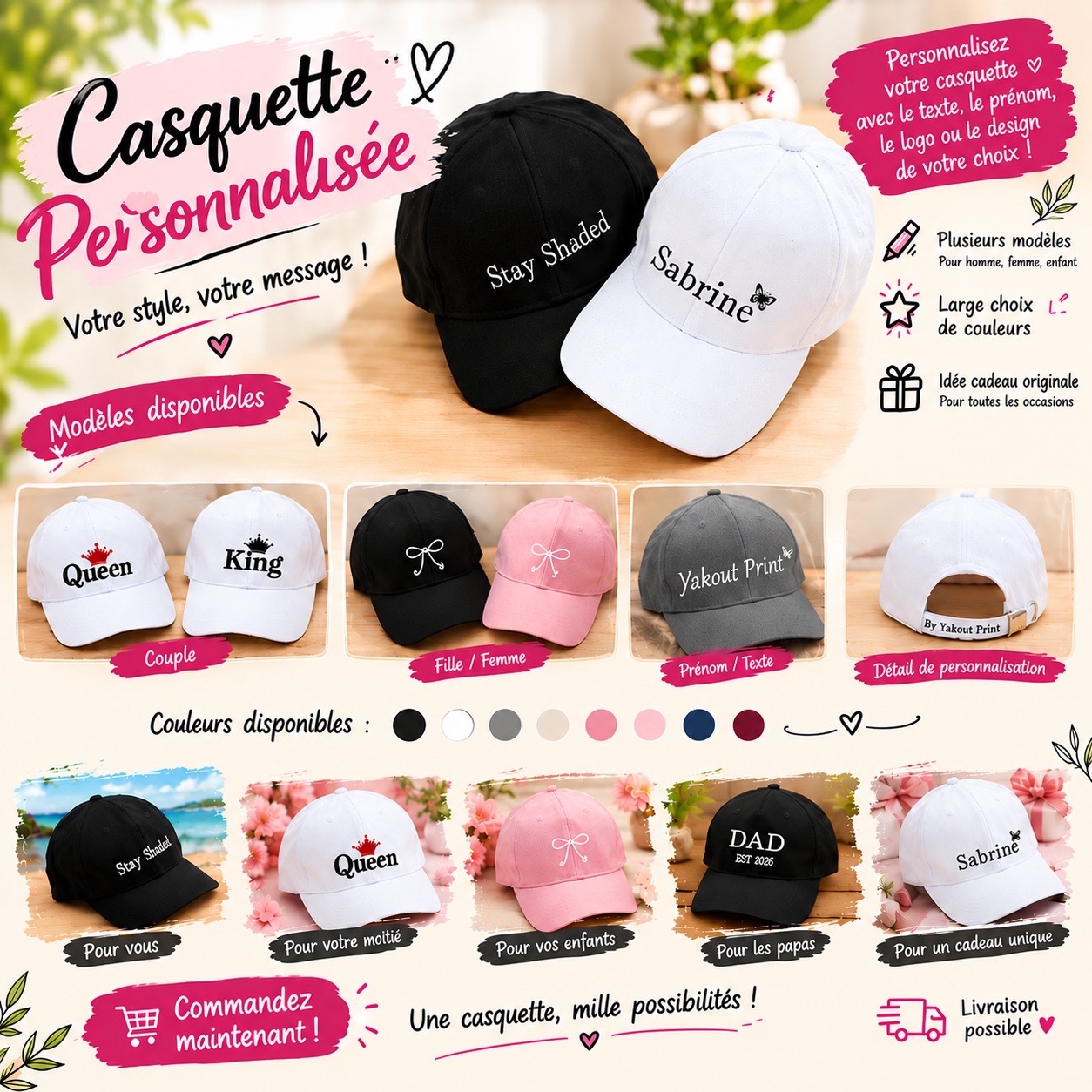 Casquette personnalisée