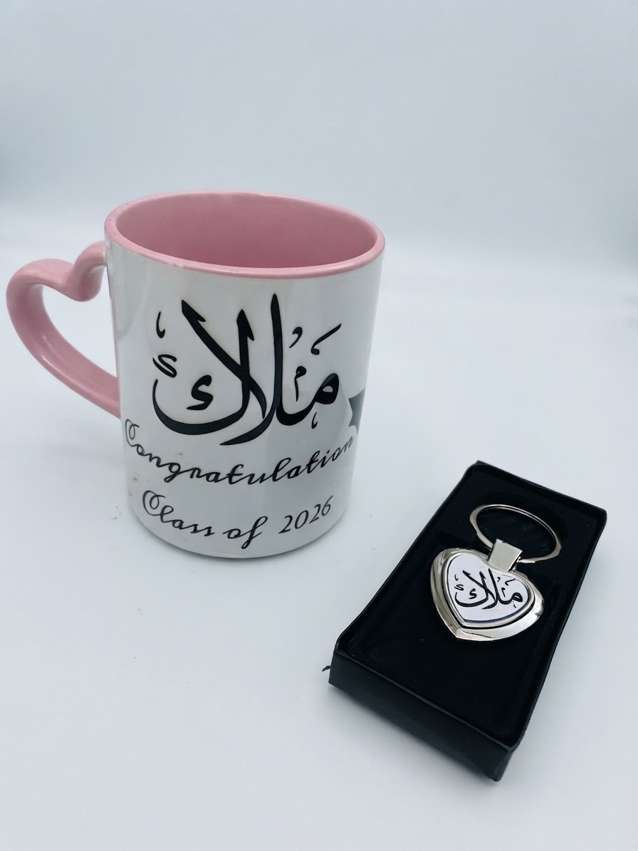 Mug forme coeur personnalisée