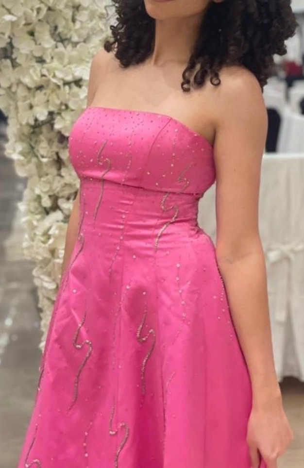 Robe de soirée chic, robe de cérémonie, robe élégante, robe princesse, robe satiné longue