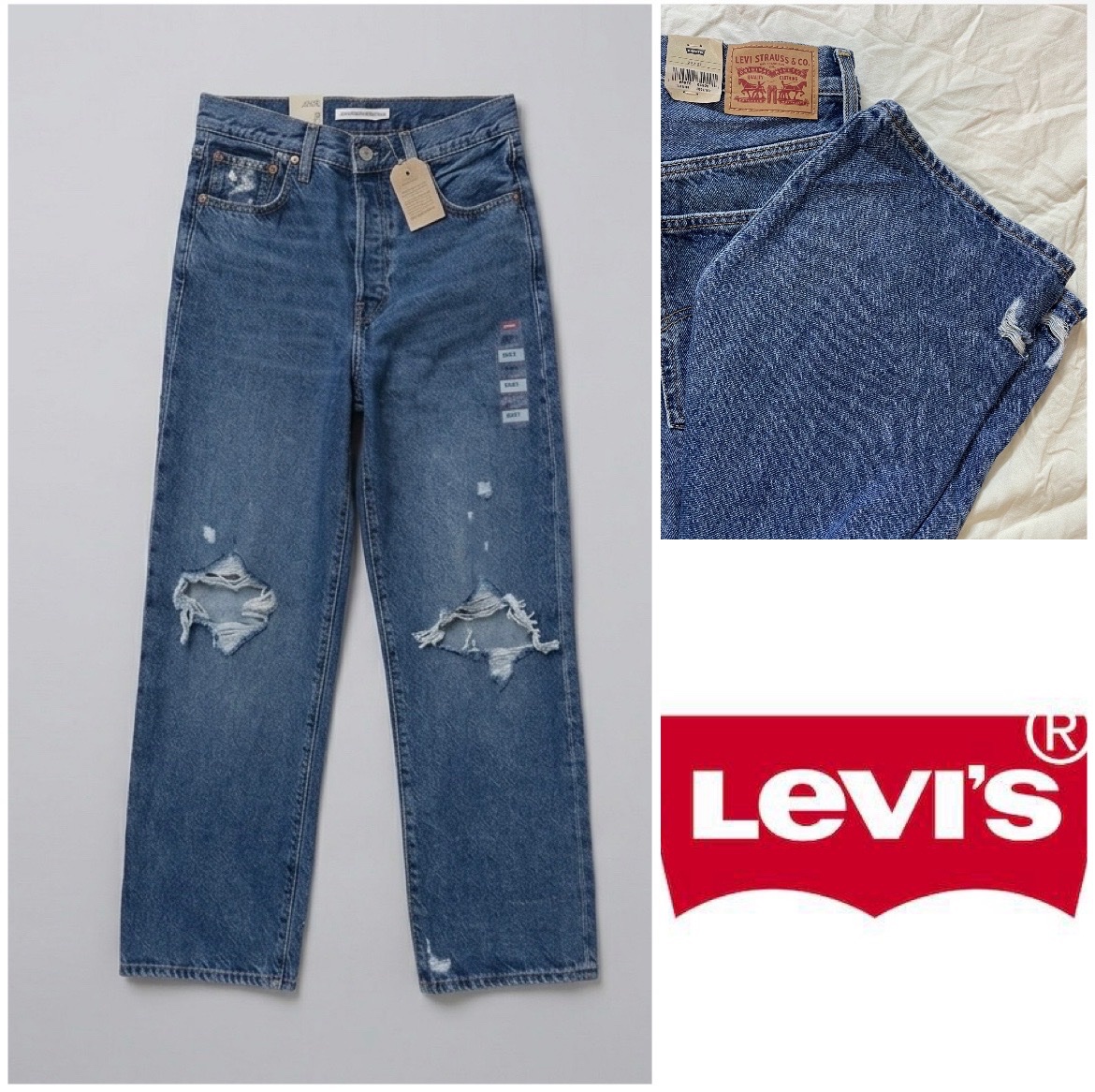 Jean levi's dechiré avec etiquette