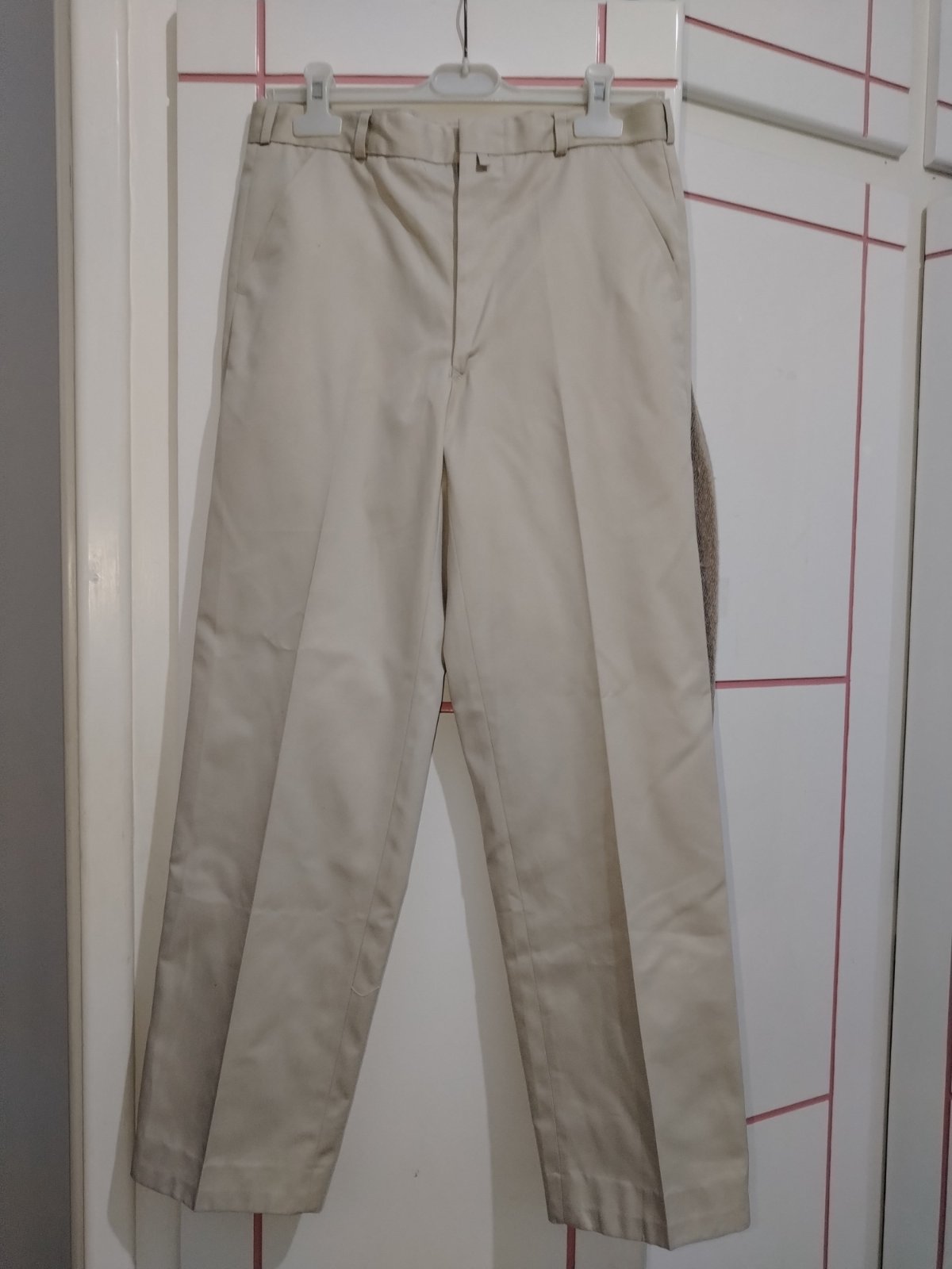 Pantalon blanc casse