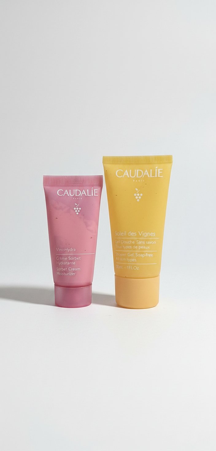 Lot Caudalie gel douche et crème sorbet hydratante 