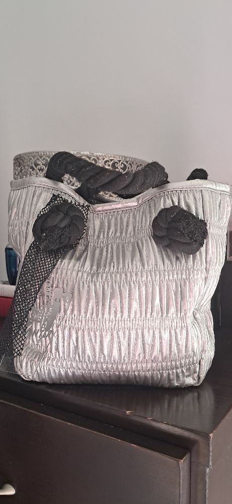 Sac en cuir PU Nannini Metal 2 anses en cordons 