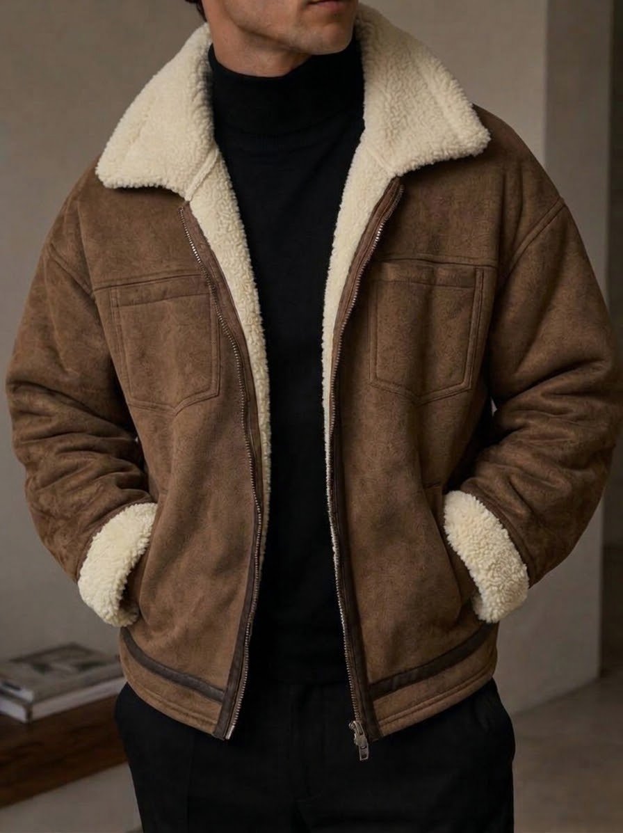 Veste / Blouson aviateur doublé de sherpa Atlas For Men