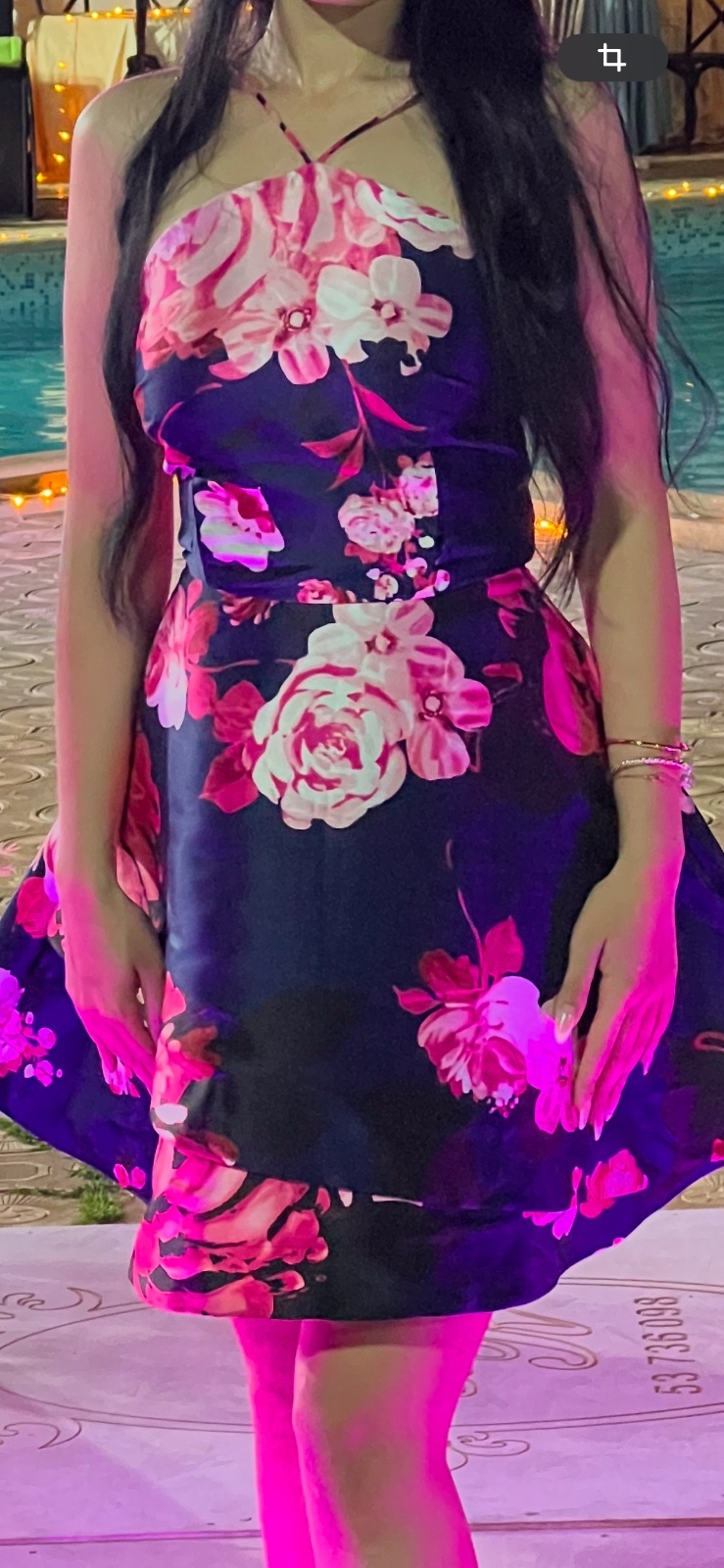 Une robe bleue 