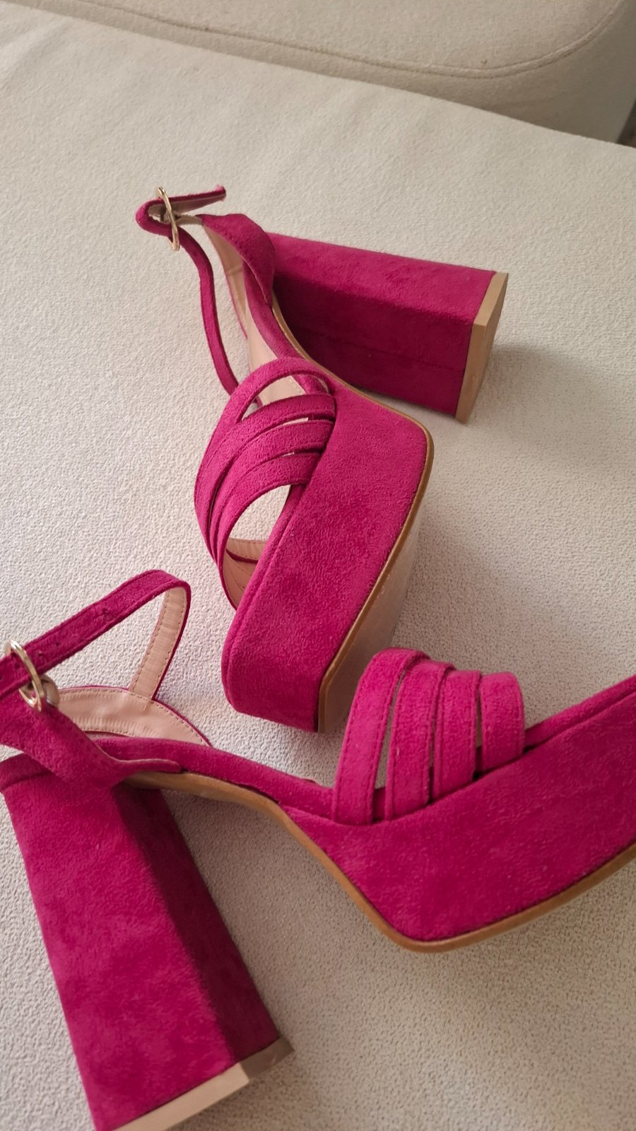 Sandales talon jamais portés pink