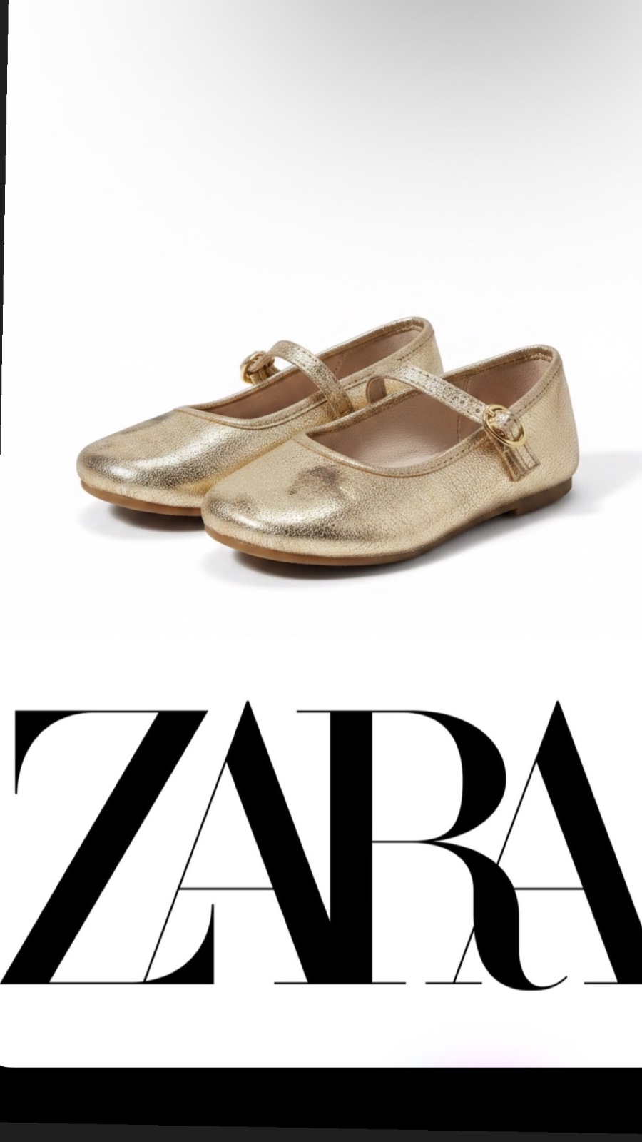 Ballerines doré