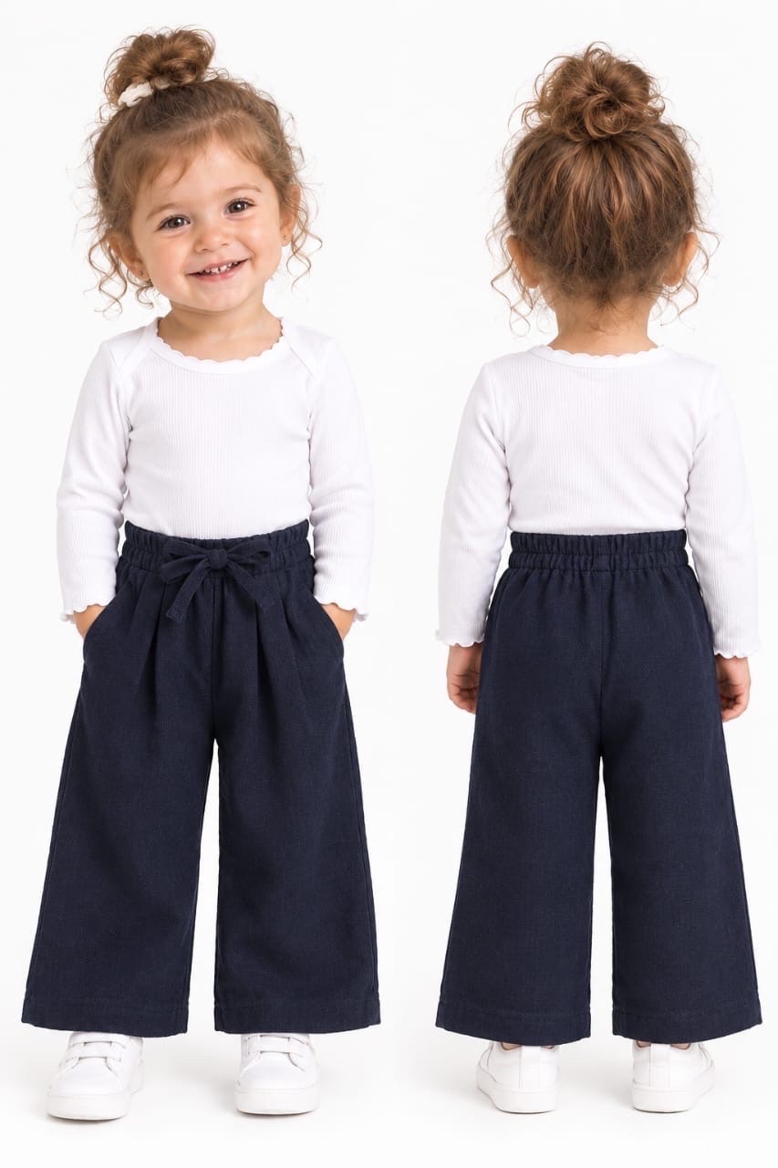 Pantalon fille large mango