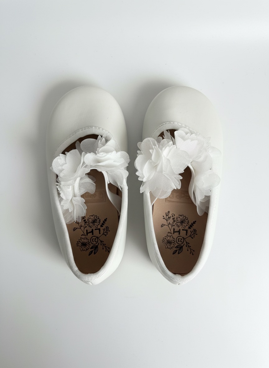 Ballerines avec des fleurs